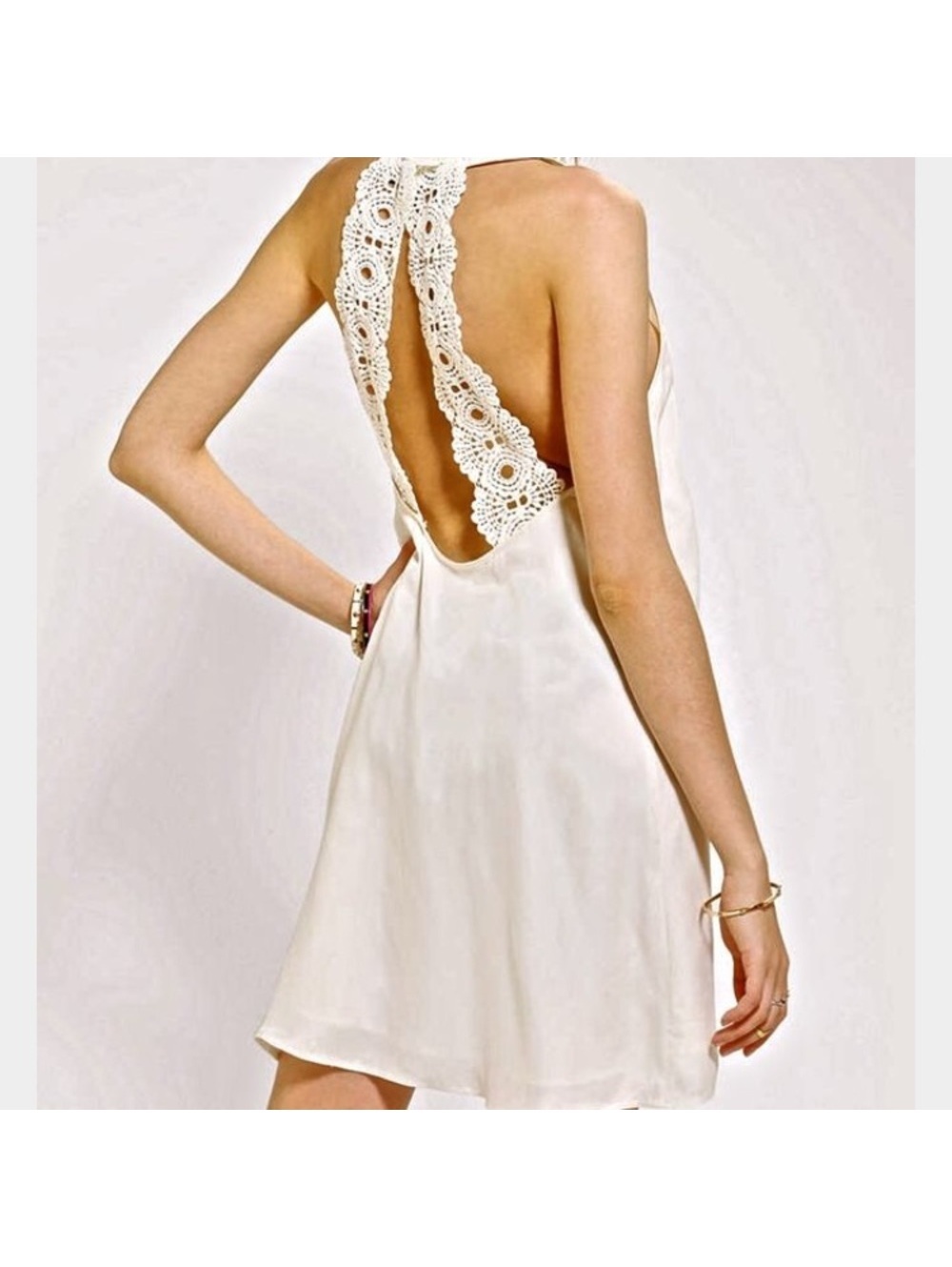 Backless lace dress from urban outfitters